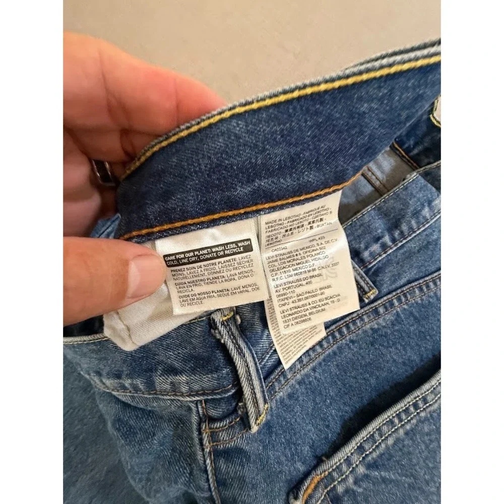 Levi's 505 Jeans Mens 40 Blue‎ Denim Straight Loose Pocketed Men 40X30.